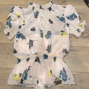 EUC Self-Portrait Floral Top